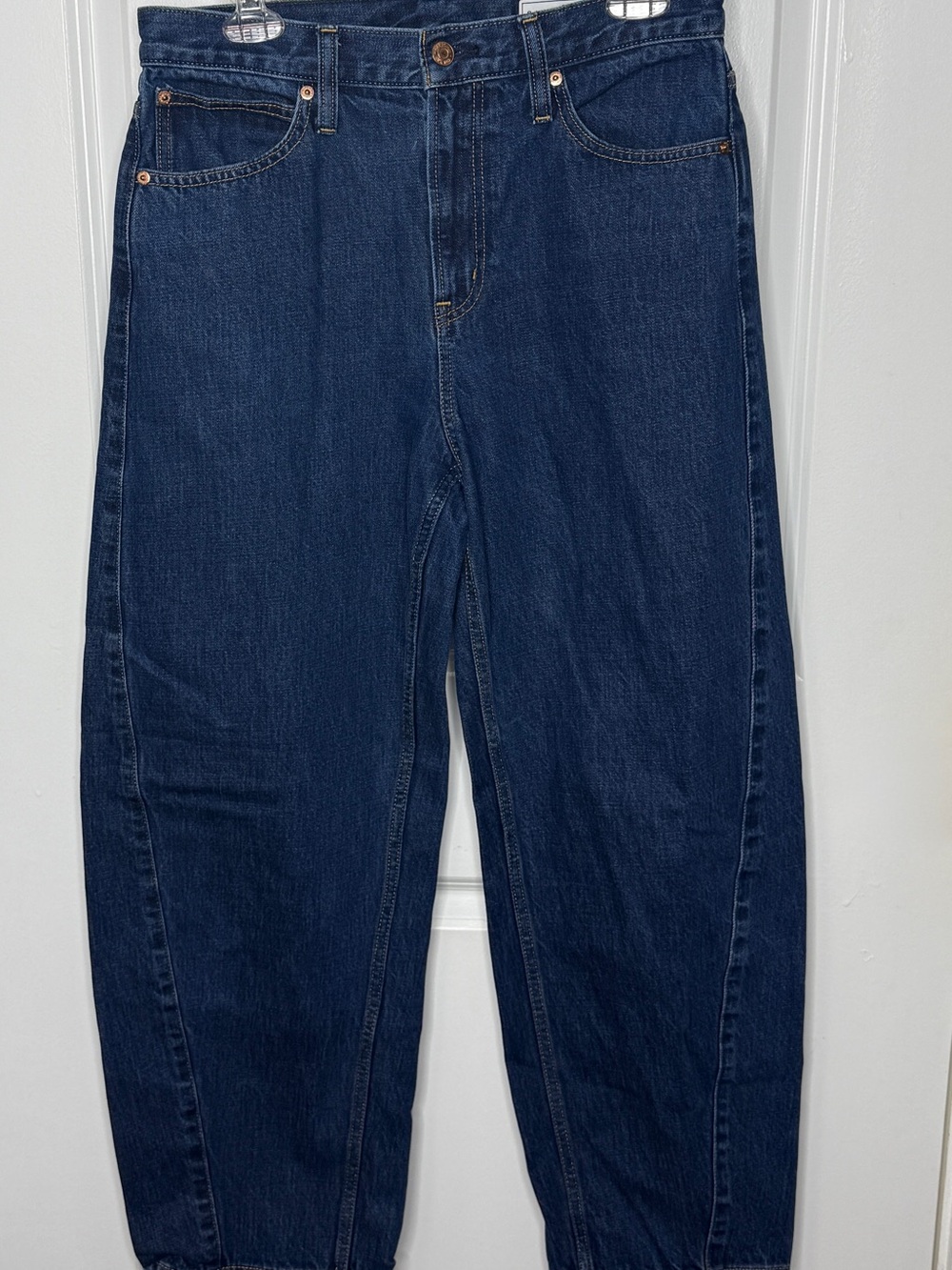 Gap Barrel High Rise Dark Blue Jeans 29 | 8R | EUC